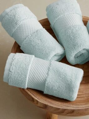 Turkish Ultra Plush Washcloth (Set of 4)  Mist Light green